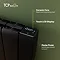 TCP Smart 700W Black Ceramic Panel Energy Saving Electric Radiator