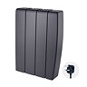 TCP Smart 700W Black Ceramic Panel Energy Saving Electric Radiator