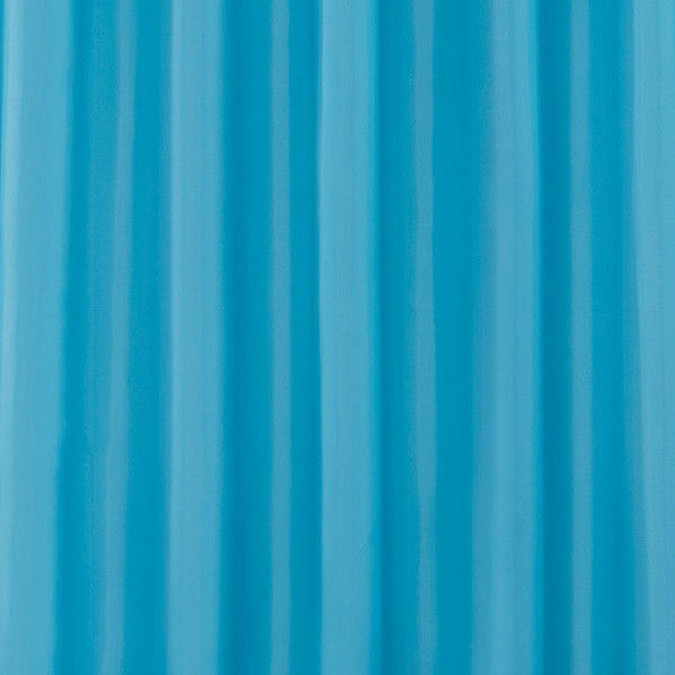 Teal W1800 x H1800mm Polyester Shower Curtain Large Image