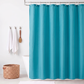 Teal Polyester Shower Curtain 1800mm x 1800mm