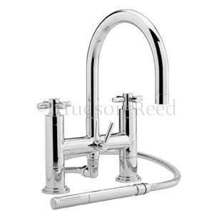 Tec Cross Bath Shower Mixer with Shower Kit Large Image