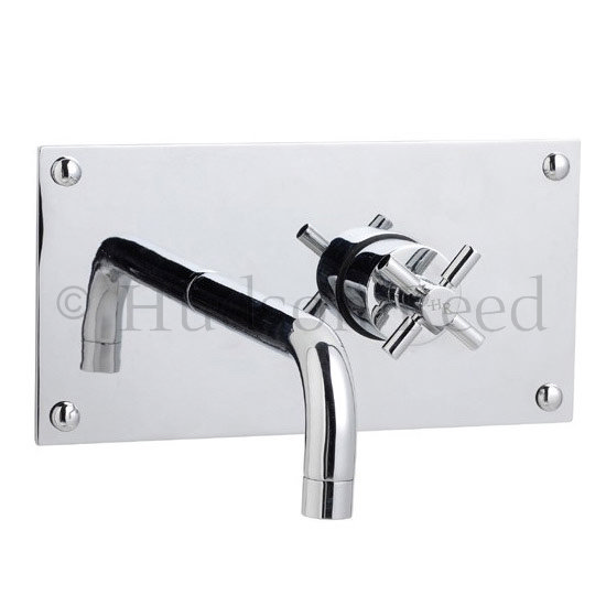 Hudson Reed Tec Cross Thermostatic Wall Mounted Sequential Bath Filler - MA318 Large Image