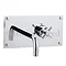 Hudson Reed Tec Cross Thermostatic Wall Mounted Sequential Bath Filler - MA318 Large Image