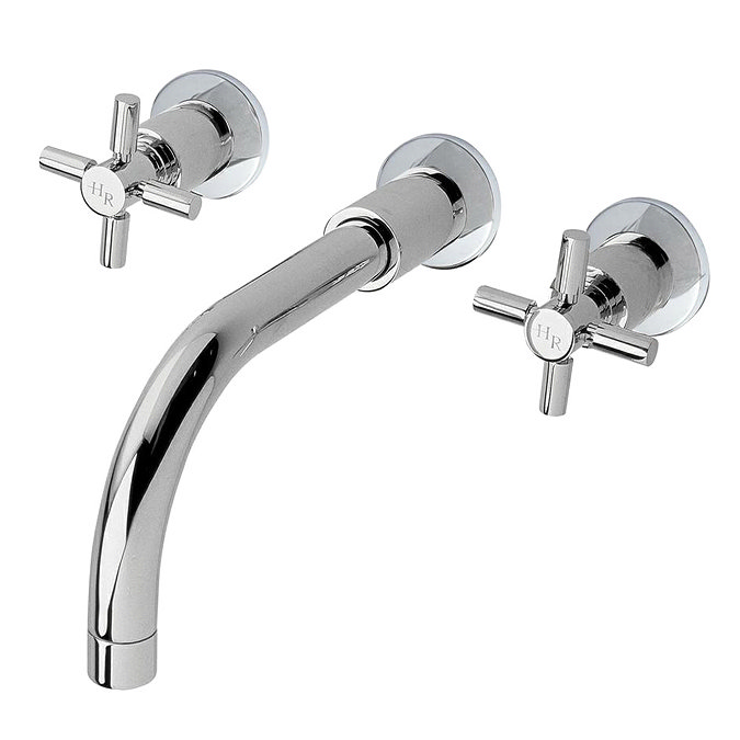 Hudson Reed - Tec Cross Wall Mounted Bath Filler - TEX313 Large Image