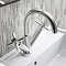 Hudson Reed - Tec Crosshead Mono Basin Mixer with swivel spout and waste - TEX315  Profile Large Ima