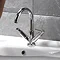 Hudson Reed Tec Lever Mono Basin Mixer Tap inc Swivel Spout & Waste - TEL315  Feature Large Image