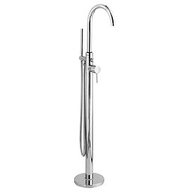 Hudson Reed Tec Single Lever Elite Mono Freestanding Bath Shower Mixer - PN321 Large Image