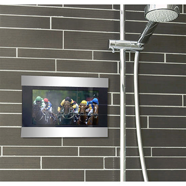 TechVision - 7" Infinity Waterproof LCD TV - Clear/Silver - TVIF701 Profile Large Image