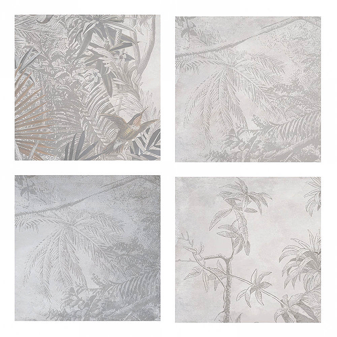 Ted Baker Paradise Wall and Floor Tiles - 331 x 331mm - BCT50575  In Bathroom Large Image