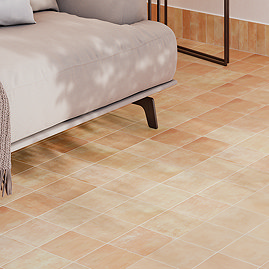 Temara Rustic Dark Terracotta Wall and Floor Tiles 150 x 150mm