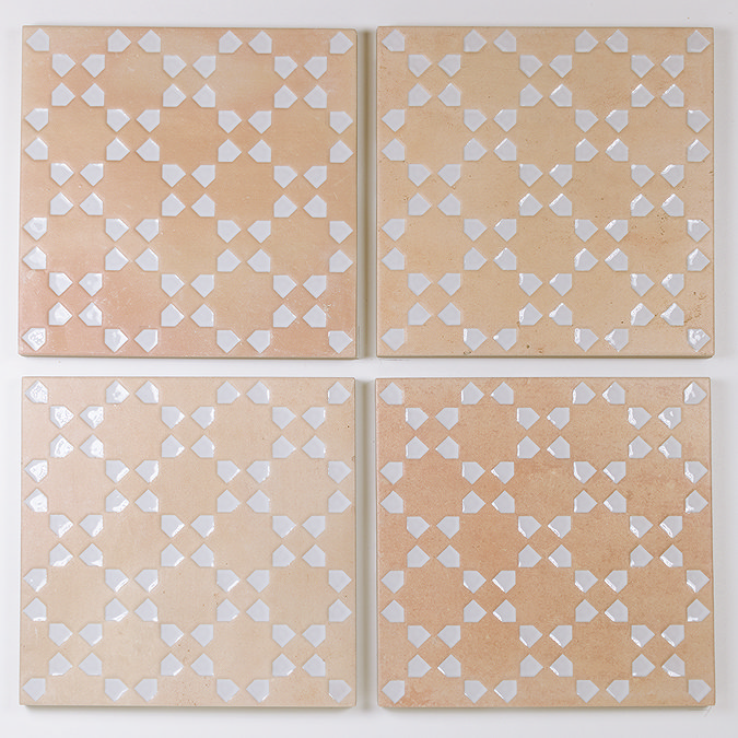 Temara Rustic Light Terracotta Decor Wall and Floor Tiles 150 x 150mm