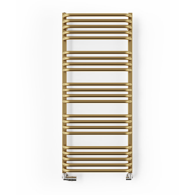 Terma Alex H1140 x W500mm Brass Heated Towel Rail