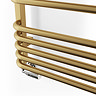 Terma Alex H1140 x W500mm Brass Heated Towel Rail