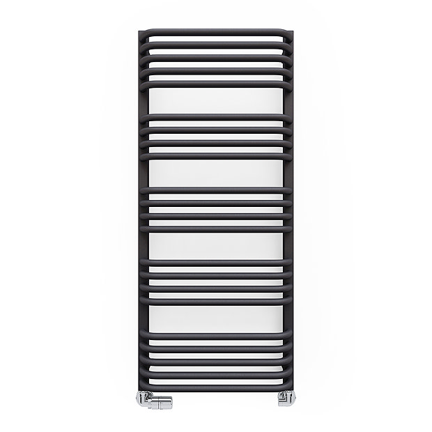 Terma Alex H1140 x W500mm Modern Grey Heated Towel Rail