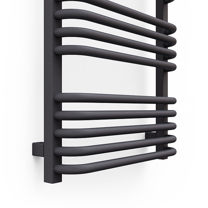 Terma Alex H1140 x W500mm Modern Grey Heated Towel Rail