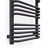 Terma Alex H1580 x W500mm Modern Grey Heated Towel Rail