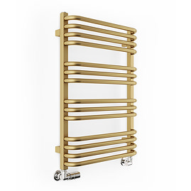 Terma Alex H760 x W500mm Brass Heated Towel Rail