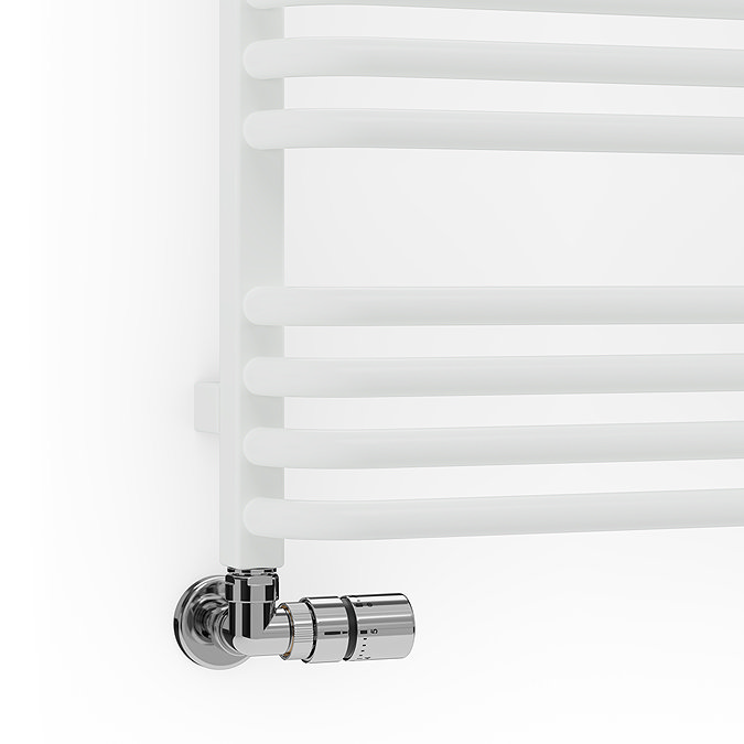 Terma Alex H760 x W500mm White Heated Towel Rail