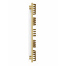 Terma Alex One H1140 x W500mm Brass Electric Only Towel Rail