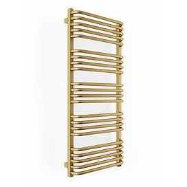 Terma Alex One H1140 x W500mm Brass Electric Only Towel Rail