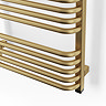 Terma Alex One H1580 x W500mm Brass Electric Only Towel Rail