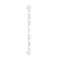 Terma Alex One H1580 x W500mm White Electric Only Towel Rail