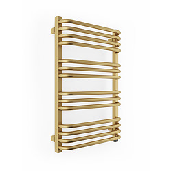 Terma Alex One H760 x W500mm Brass Electric Only Towel Rail
