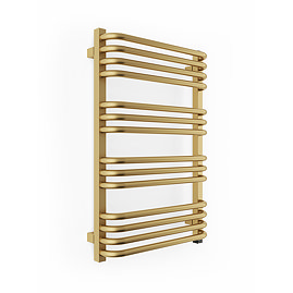 Terma Alex One H760 x W500mm Brass Electric Only Towel Rail