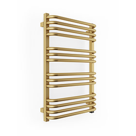 Terma Alex One H760 x W500mm Brass Electric Only Towel Rail