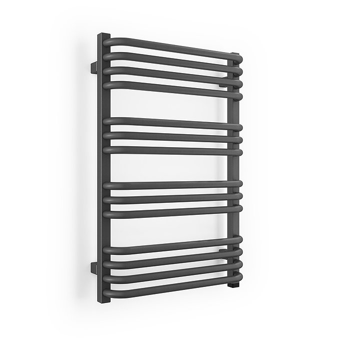 Terma Alex One H760 x W500mm Modern Grey Electric Only Towel Rail