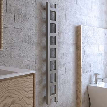 Terma Easy One H1280 x W200mm Sparkling Gravel Electric Only Towel Rail