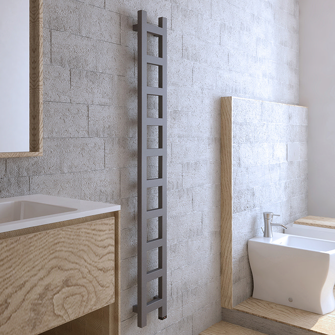 Terma Easy One H1600 x W200mm Sparkling Gravel Electric Only Towel Rail