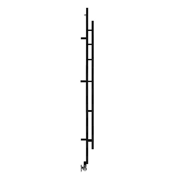 Terma Hex Matt Black Designer Radiator H1700 x W573mm