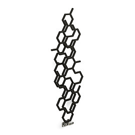 Terma Hex Matt Black Designer Radiator H1700 x W573mm