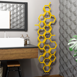 Terma Hex Mustard Designer Radiator H1700 x W573mm