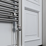 Terma Leo H1200 x W500mm Chrome Electric Only Towel Rail with MEG Thermostatic Element