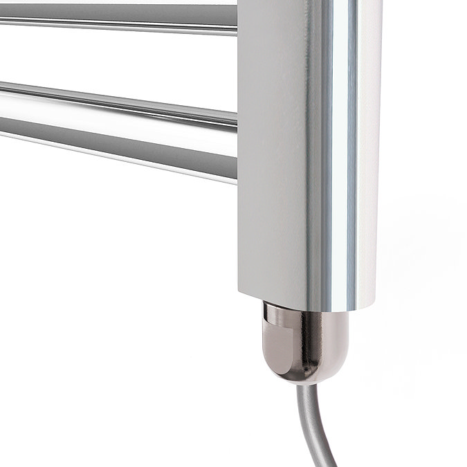 Terma Leo H1200 x W500mm Chrome Electric Only Towel Rail with SIM Fixed Temperature Element