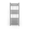 Terma Leo H1200 x W500mm Chrome Electric Only Towel Rail with SIM Fixed Temperature Element
