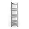 Terma Leo H1600 x W500mm Chrome Electric Only Towel Rail with MEG Thermostatic Element