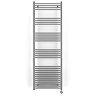 Terma Leo H1800 x W600mm Chrome Electric Only Towel Rail with MEG Thermostatic Element