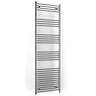 Terma Leo H1800 x W600mm Chrome Electric Only Towel Rail with SIM Fixed Temperature Element