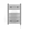 Terma Leo H600 x W400mm Chrome Electric Only Towel Rail with SIM Fixed Temperature Element