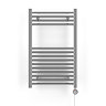 Terma Leo H800 x W500mm Chrome Electric Only Towel Rail with MEG Thermostatic Element