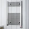 Terma Leo H800 x W500mm Chrome Electric Only Towel Rail with MEG Thermostatic Element