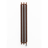 Terma Ribbon V E H1800 x W290mm Bright Copper Electric Only Radiator with MOA Blue Element