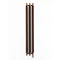 Terma Ribbon V E H1800 x W290mm Bright Copper Electric Only Radiator with MOA Blue Element