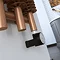 Terma Ribbon V E H1800 x W290mm Bright Copper Electric Only Radiator with MOA Blue Element