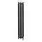 Terma Ribbon V E H1800 x W290mm Heban Black Electric Only Radiator with MOA Blue Element