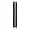 Terma Ribbon V E H1800 x W290mm Metallic Grey Electric Only Radiator with MOA Blue Element