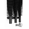 Terma Ribbon V E H1800 x W290mm Metallic Grey Electric Only Radiator with MOA Blue Element